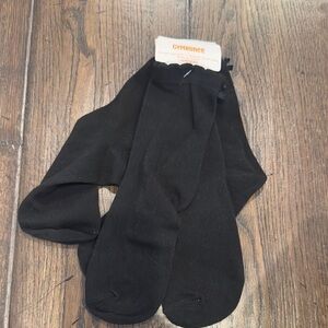 New Gymboree bow black socks shoe size 3 and up